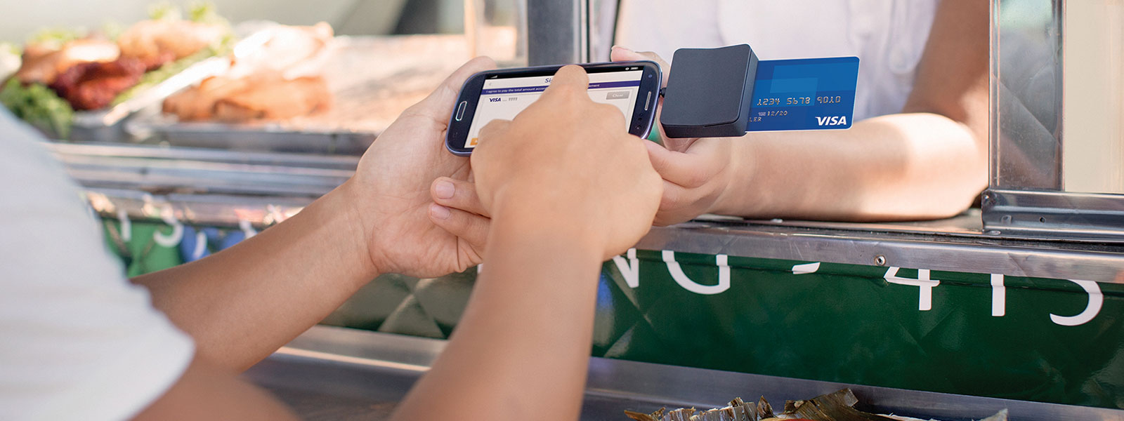 mobile purchasing at a food truck