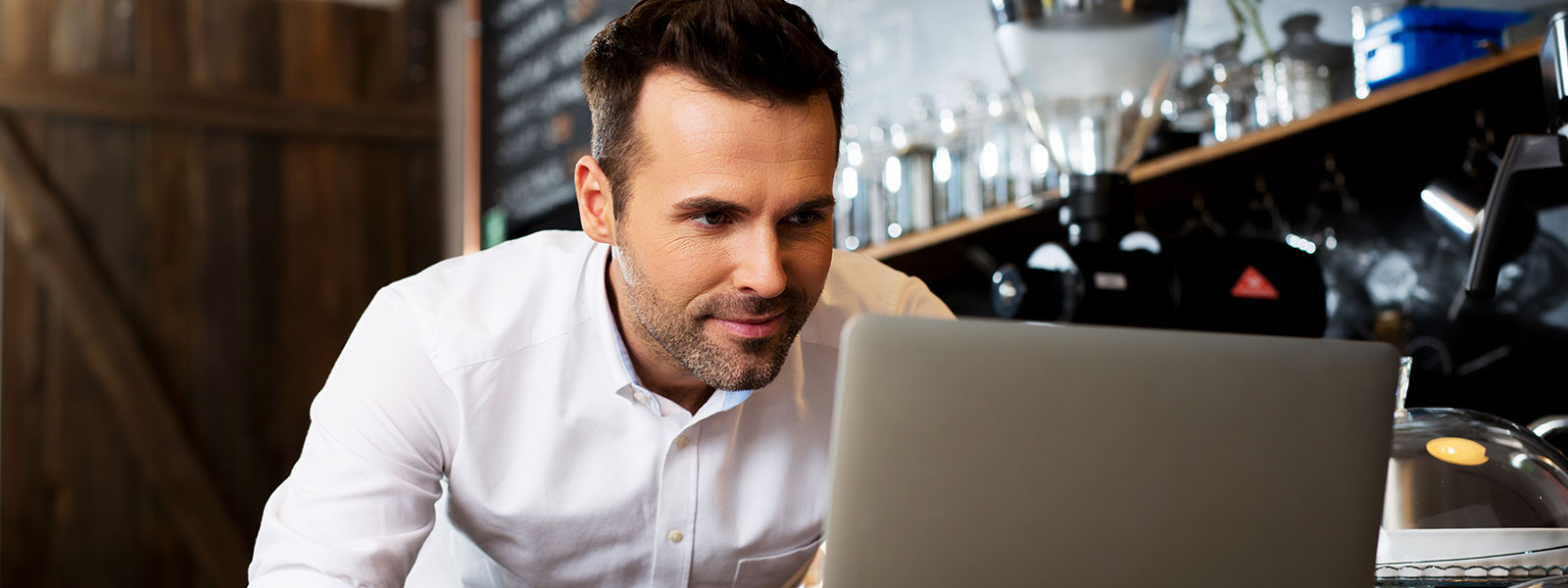 Man on computer
