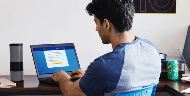 Man working on computer