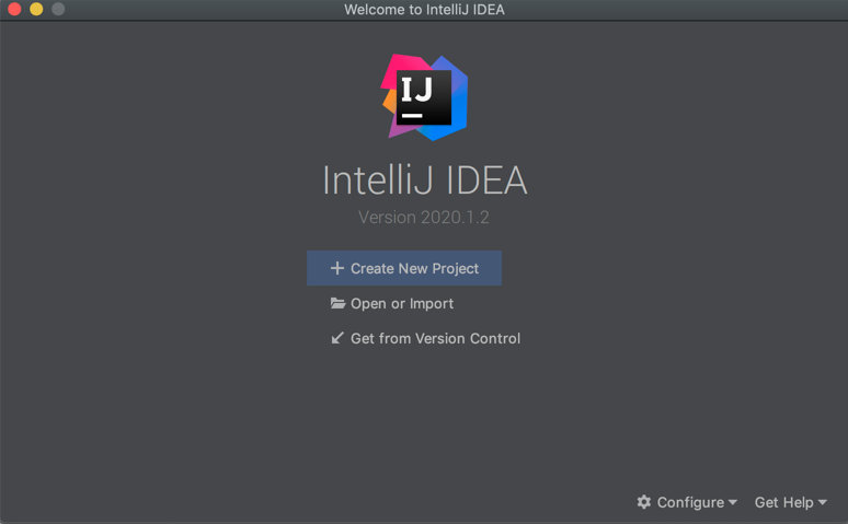 Welcome to IntelliJ App Screen